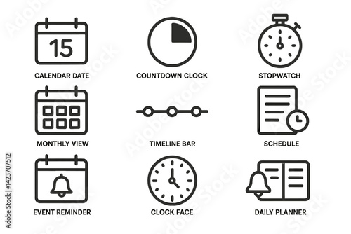 Components utilized for organizing and controlling time are referred to as UI elements for scheduling and time management