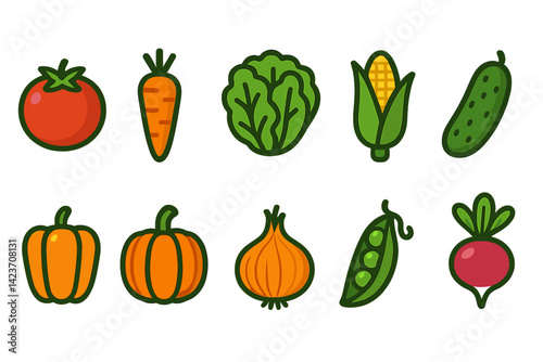 Vegetables often cultivated in residential gardens or small-scale farms are usually common ones