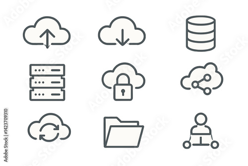 Cloud data storage and sharing utilize various tools and services