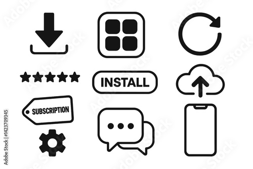 User interface elements related to mobile app marketplaces