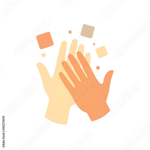 Hands symbolizing volunteer support in community, assistance concept