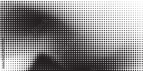 grunge Halftone white and black dots pattern and black gradient grunge texture background. Dotted line comic sport style background illustration