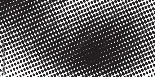 grunge Halftone white and black dots pattern and black gradient grunge texture background. Dotted line comic sport style background illustration