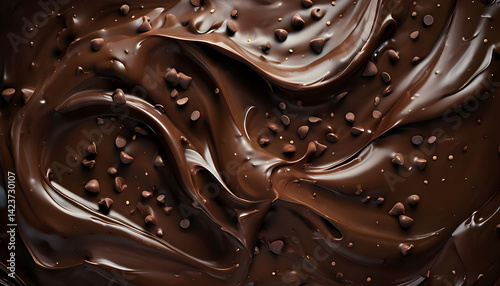 Fototapeta Naklejka Na Ścianę i Meble -  chocolate with choco chips