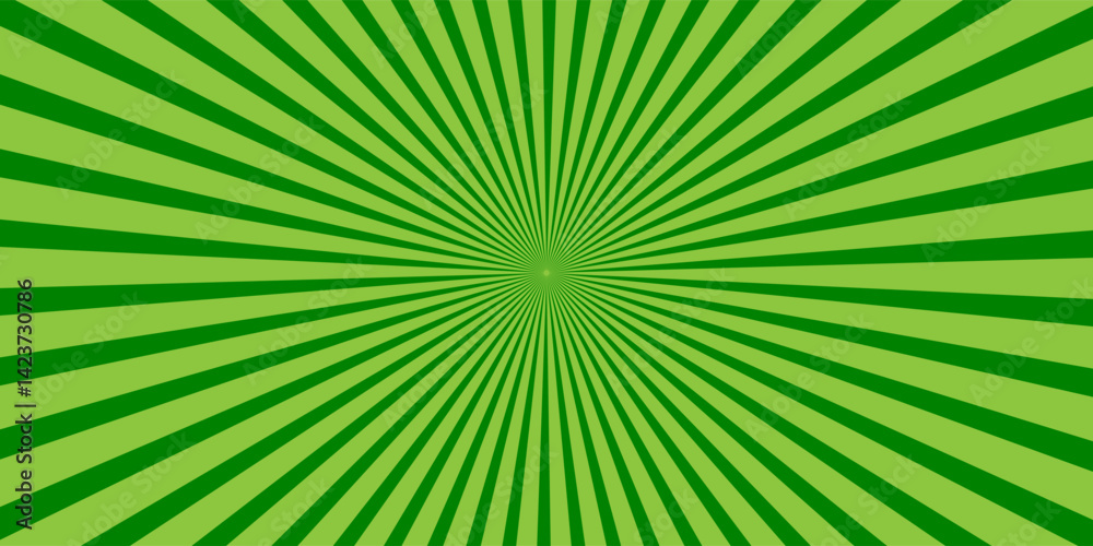 Fototapeta premium Abstract green spiral on green background design, spiral background