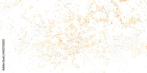 Abstract luxury golden confetti glitter and dust falling down on transparent background. Shiny glittering dust background. Vector illustration.