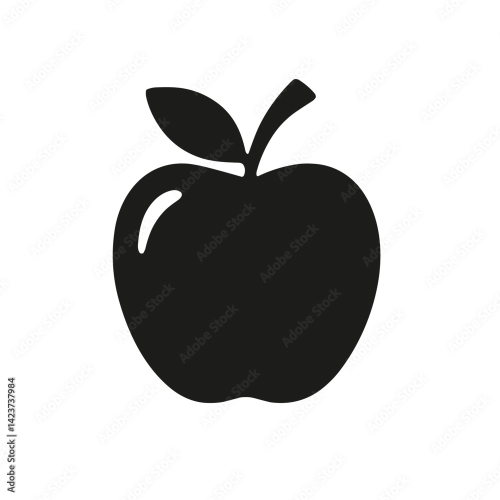 Fototapeta premium apple on black