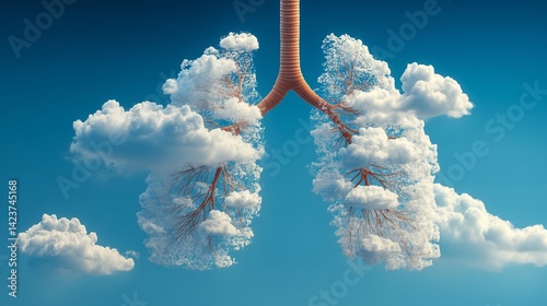 Cloud Formations Resembling Human Lungs