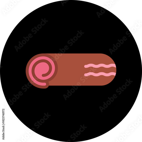 Swiss Roll icon vector illustration