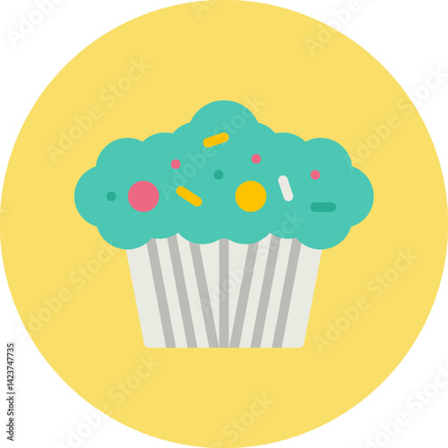 Muffin icon vector illustration