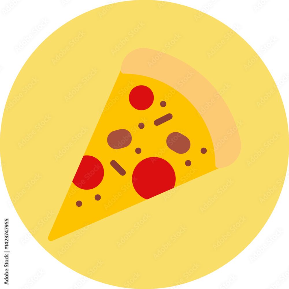 Slice of Pizza icon vector illustration Slice of Pizza icon vector illustration
