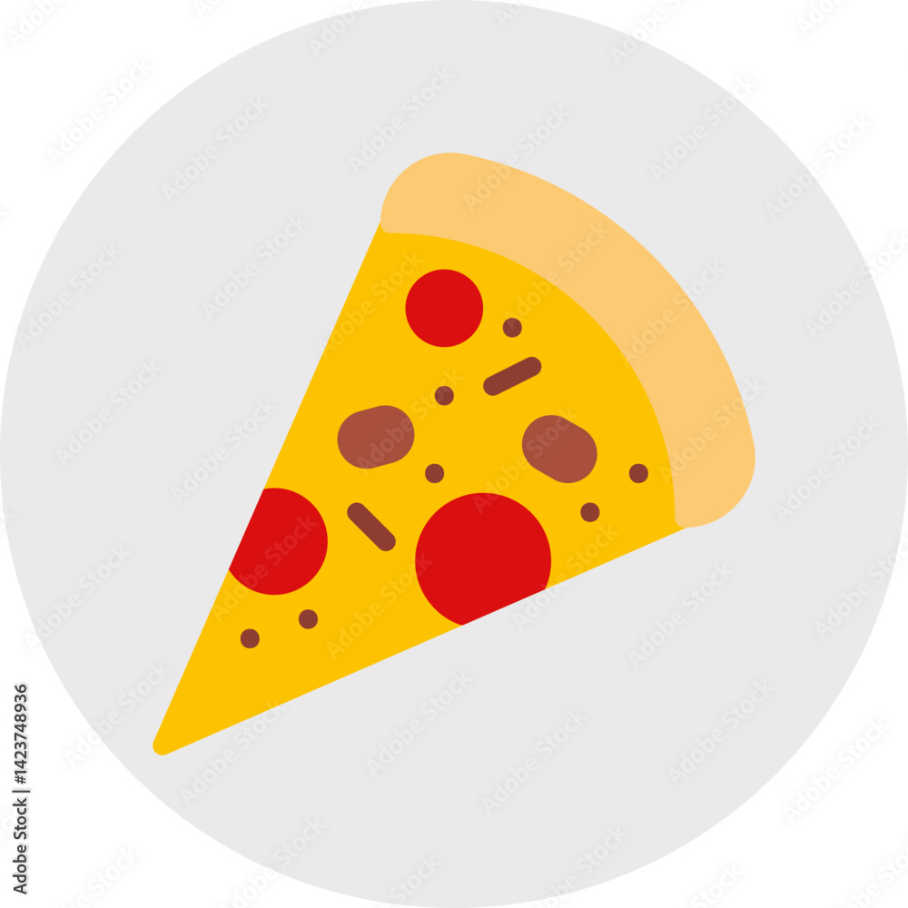 Slice of Pizza icon vector illustration Slice of Pizza icon vector illustration