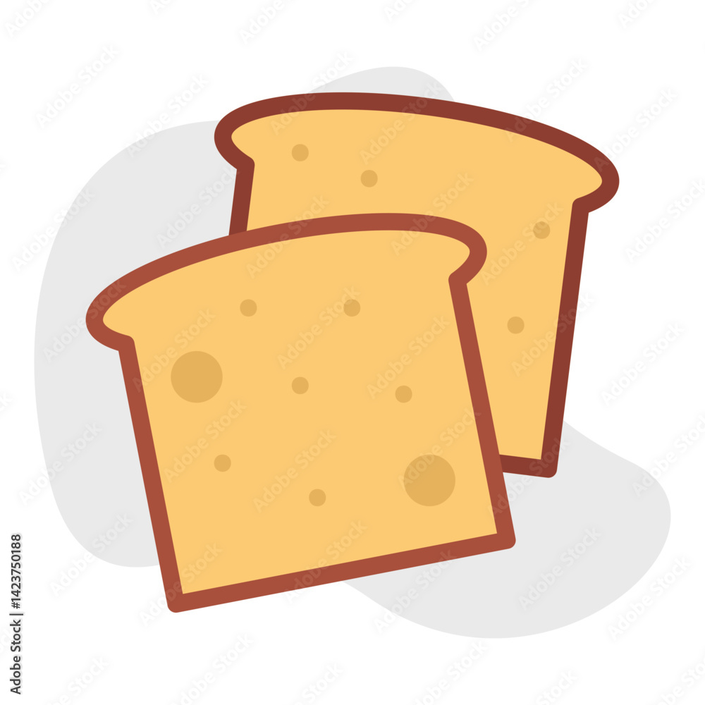 Bread icon vector illustration Bread icon vector illustration