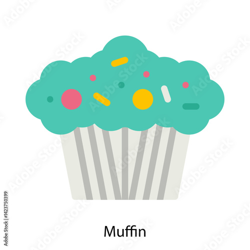 Muffin icon vector illustration