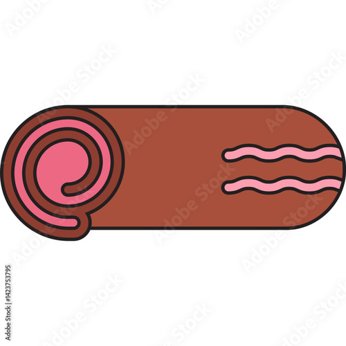 Swiss Roll icon vector illustration
