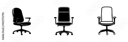 Various office chair designs showcasing ergonomic features and styles for workspace comfort and productivity