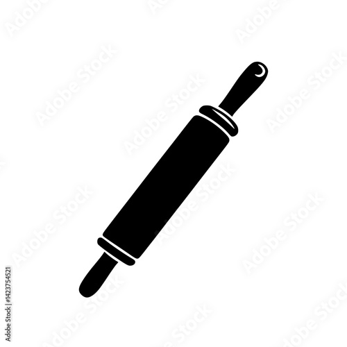 Rolling pin icon set for baking and cooking activities in a minimalist design style
