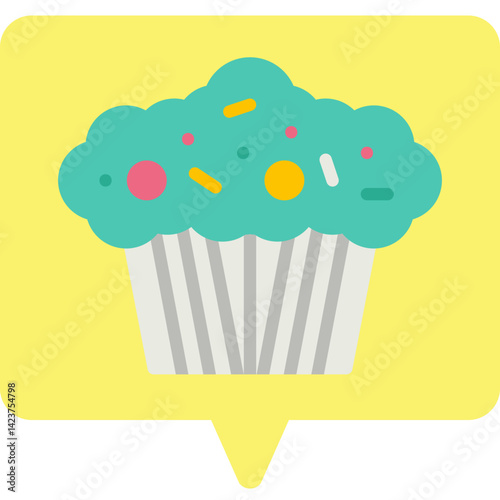 Muffin icon vector illustration