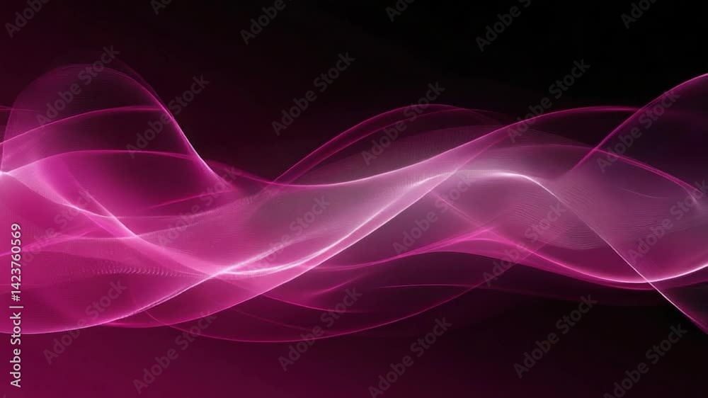Abstract Pink Flowing Waves Abstract Pink Flowing Waves