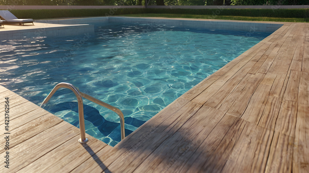 Fototapeta premium swimming pool ladder