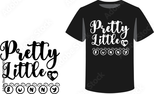  typography and icon T-shirts design template with unique text 