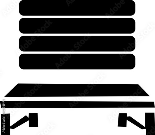 Park bench vector black set icon .Vector illustration garden seat. Isolated black set icon park bench on white background isolated on Isolated Isolated background