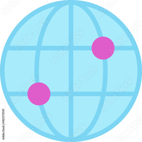 Globality icon vector illustration