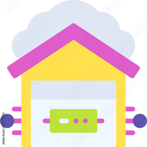 Data Warehouse icon vector illustration