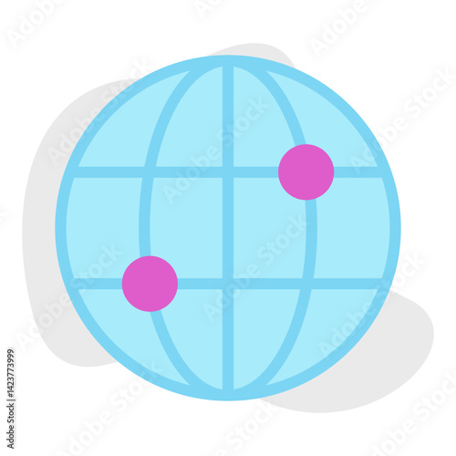 Globality icon vector illustration