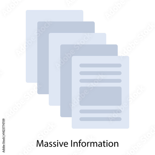 Massive Information icon vector illustration