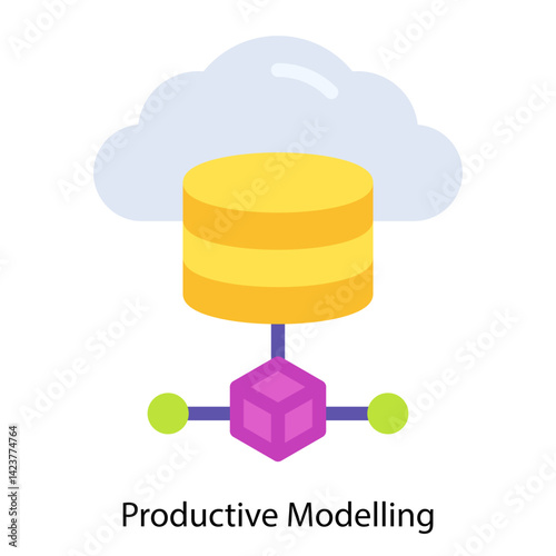 Predictive Modelling icon vector illustration