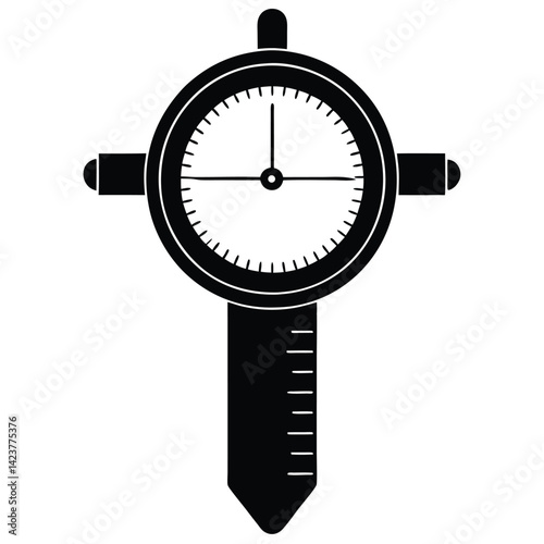 isolated caliper gauge on white background