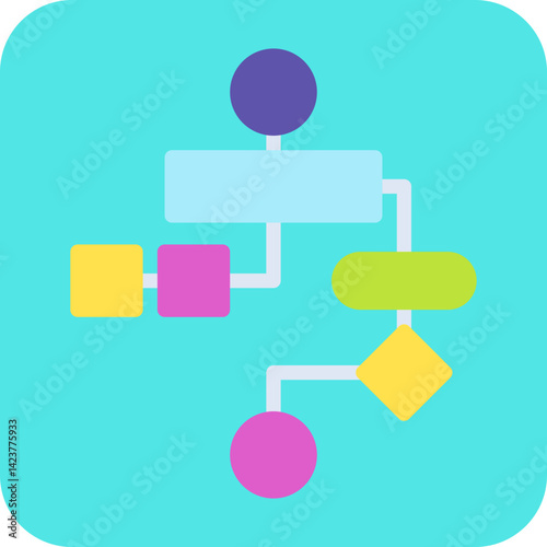 Algorithm icon vector illustration
