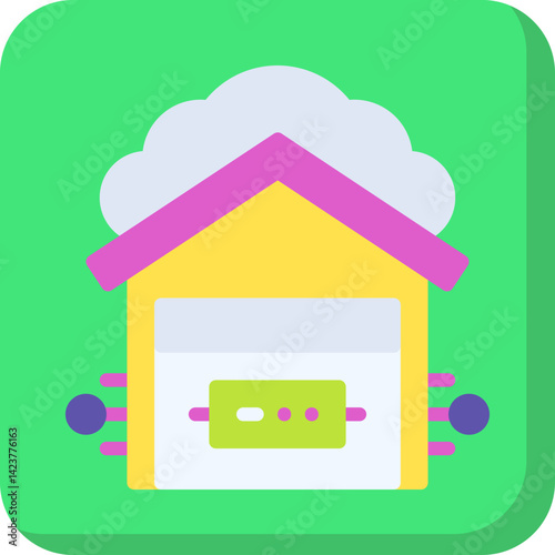 Data Warehouse icon vector illustration