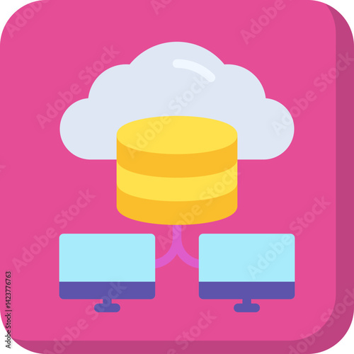 Cloud Storage icon vector illustration