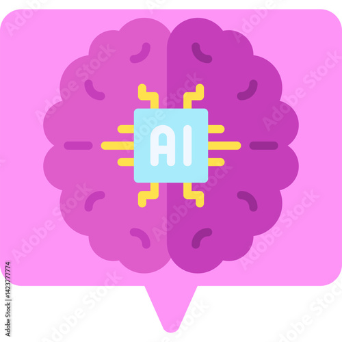 Machine Learning icon vector illustration