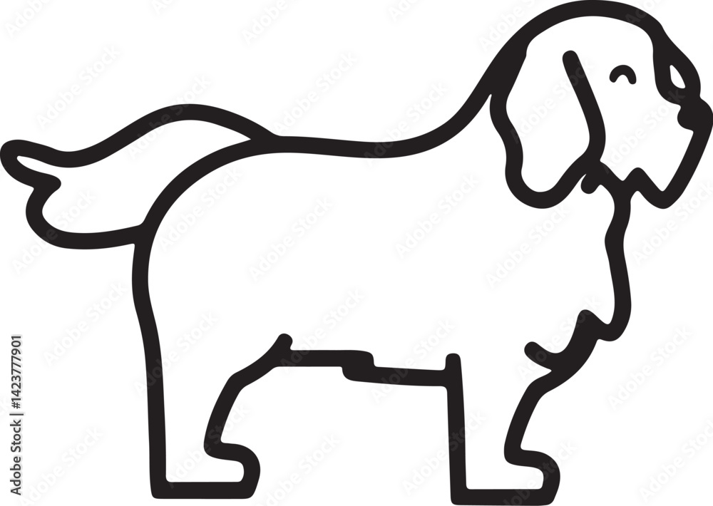 The dog simple icon. Vector ICON all icon Viktor The dog simple icon. Vector ICON all icon Viktor