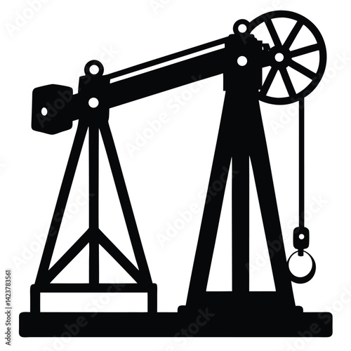 isolated engine hoist on white background
