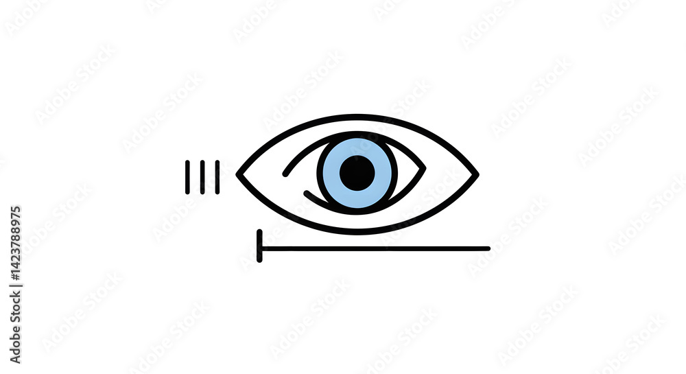 Eye vector icon illustration for vision and sight design Eye vector icon illustration for vision and sight design