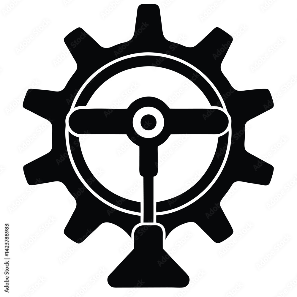 Obraz premium isolated gear puller on white background