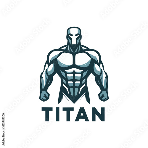 simple titan logo vector illustration