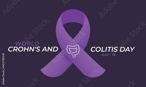 World Crohn's and Colitis Day. background, banner, card, poster, template. Vector illustration.