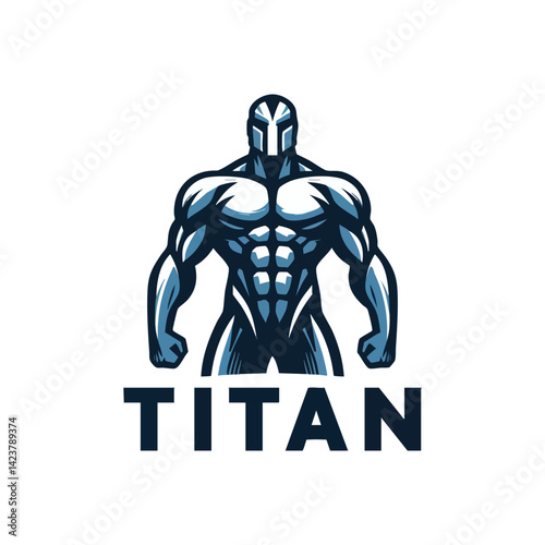 simple titan logo vector illustration