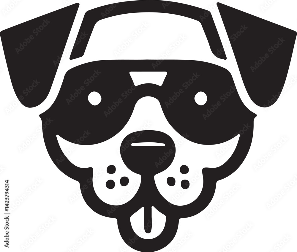 The dog simple icon. Vector ICON all icon Viktor. The dog simple icon. Vector ICON all icon Viktor.