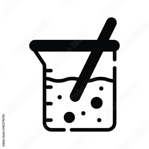 Get your hands on lab stir icon in glyph style