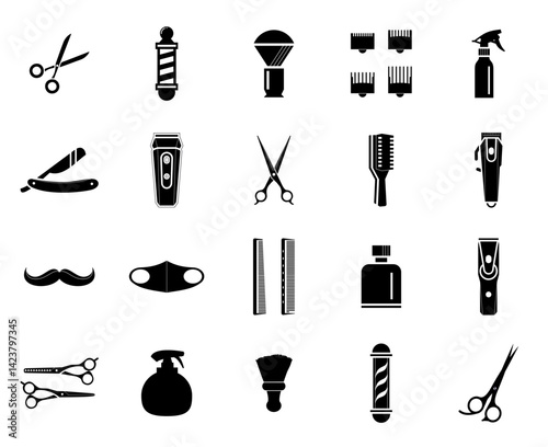 barber shop icon for your design needs