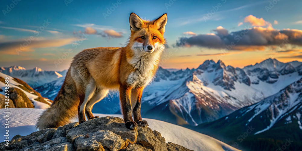 Red Fox on the Summit of Mt. Washington Red Fox on the Summit of Mt. Washington
