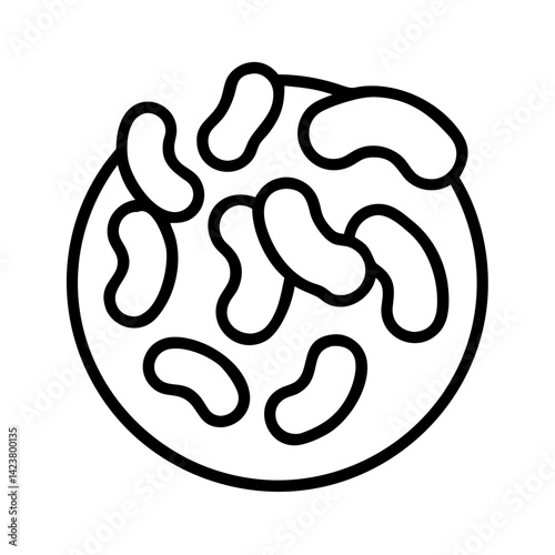 Illustration of kidney beans food healthy eating vegetarian diet legume protein source nutrition ingredient