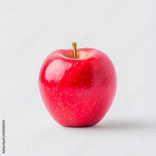Single Red Apple Studio Shot