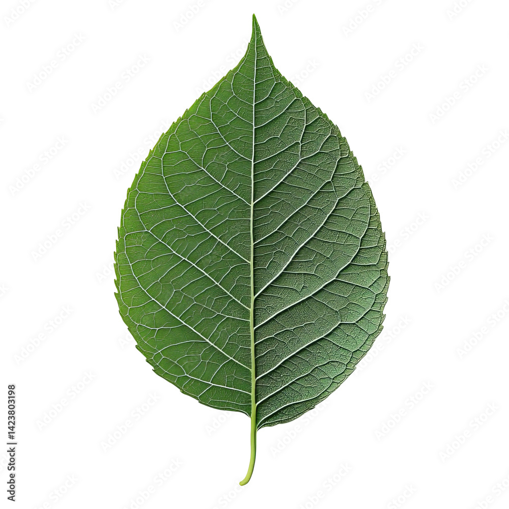 Obraz premium green leaf isolated on white